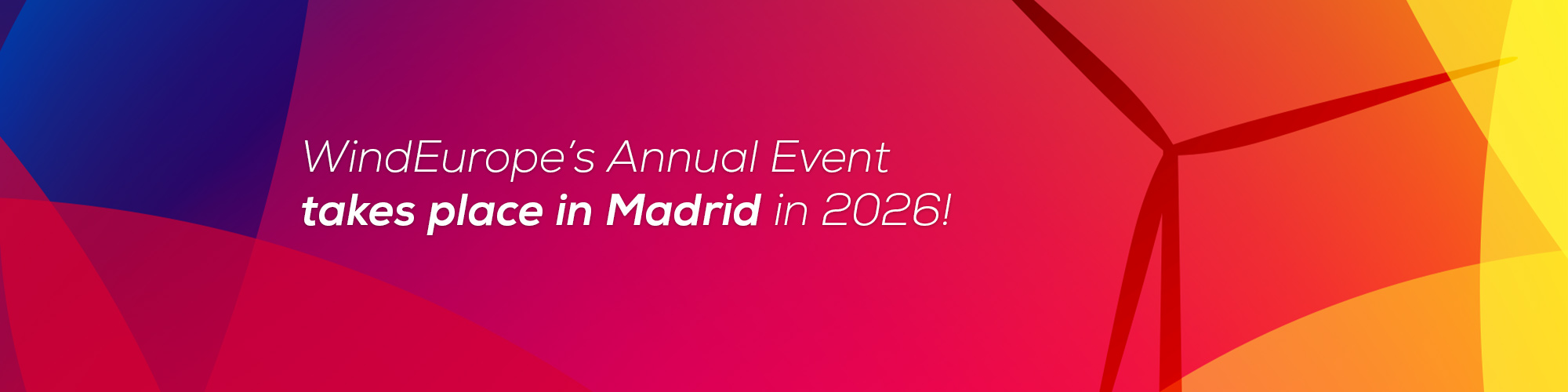 WindEurope Annual 2026 event in Madrid