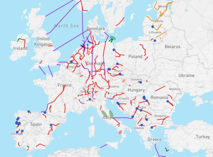 PCI list interactive map