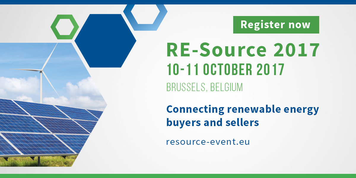The corporate PPA event: RE-Source 2017 Connecting renewable energy buyers and sellers