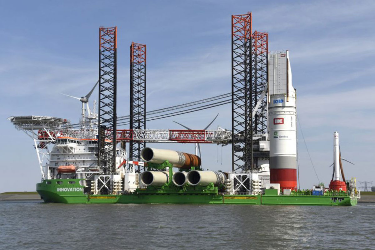 Construction of German Merkur wind farm started from Eemshaven
