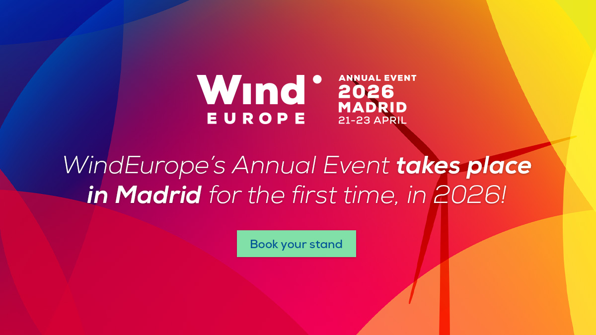WindEurope Annual Event 2026 in Madrid - book your stand